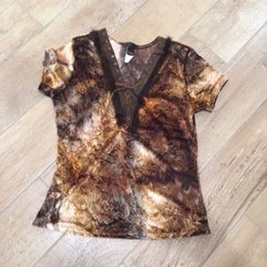 SEXY BROWN  TOP SIZE L